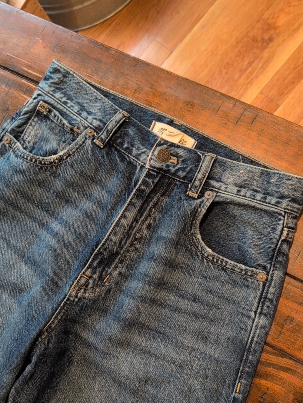 Madewell Tall Super Wide Leg Jeans Concho Wash - Picture 5 of 12